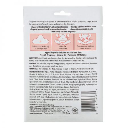 PALMER’S Tummy Mask for Pregnancy Stretch Marks 33ml x 3 packets ...